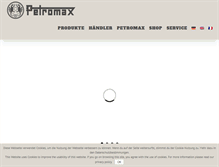 Tablet Screenshot of petromax.de
